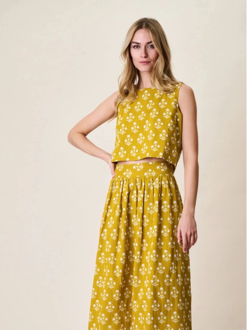 Marea Charlotte Skirt - Charteuse X Small Skirt - Picture 2 of 5